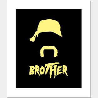 Brother Classic Vector (Yellow) - Hulk Hogan Posters and Art